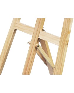Caballete de pie pintor liderpapel madera de pino barnizado 58,5x175x75 cm certificado fsc