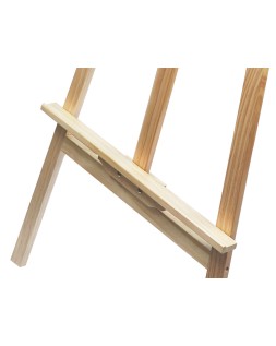 Caballete de pie pintor liderpapel madera de pino barnizado 58,5x175x75 cm certificado fsc