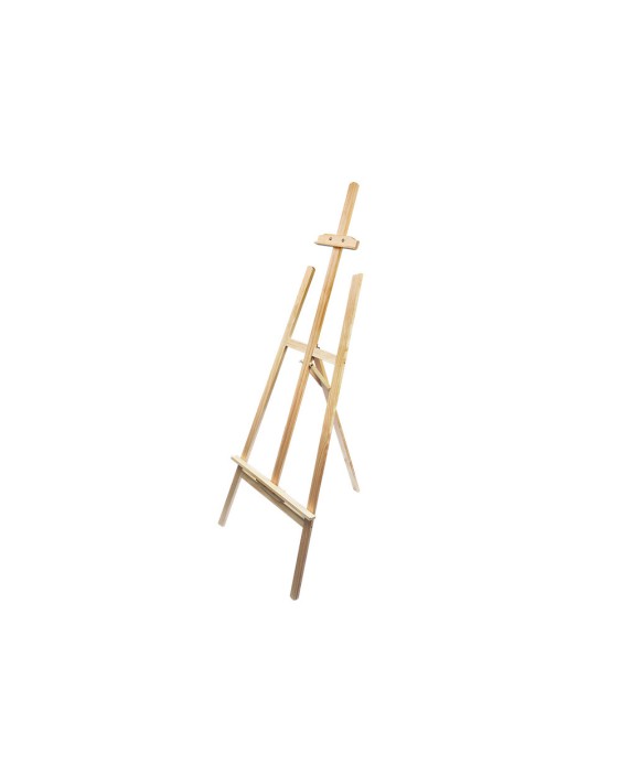 Caballete de pie pintor liderpapel madera de pino barnizado 60x150x60 cm certificado fsc