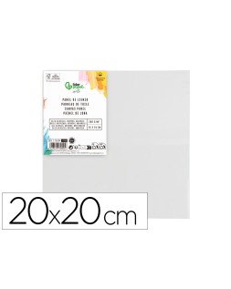 Panel de lienzo liderpapel 20x20 cm gramaje 280g/m2 certificado fsc