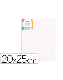 Bastidor liderpapel 3p lienzo grapado parte trasera algodon 100% bordes madera 20x25 cm gramaje 280g/m2 certificado
