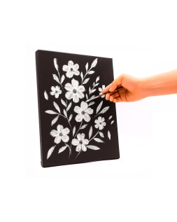 Bastidor negro liderpapel 4p lienzo grapado parte trasera algodon 100% 22x33 cm gramaje 320g/m2 certificado fsc