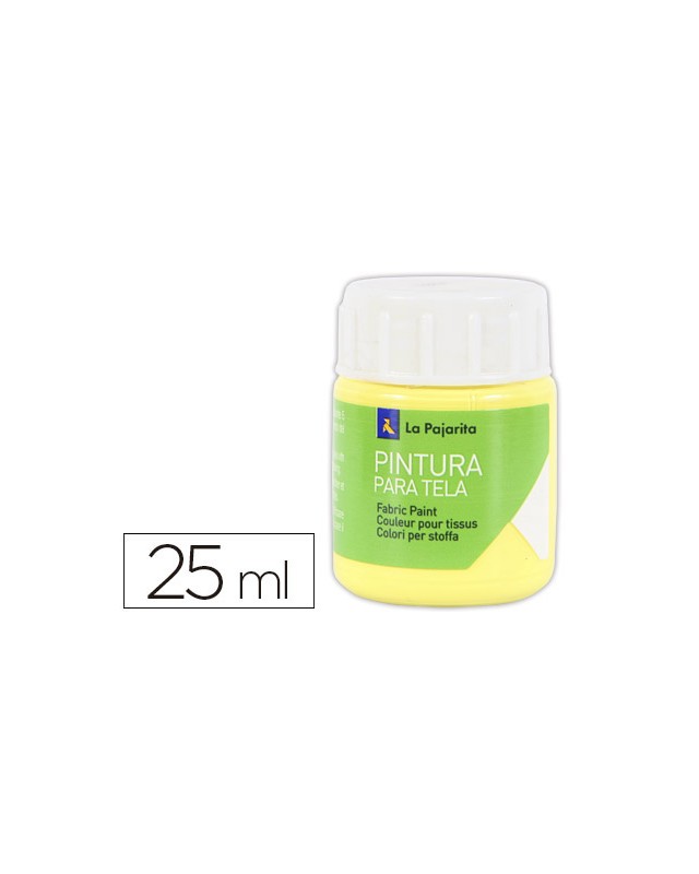 Pintura para tela la pajarita amarillo claro 25 ml