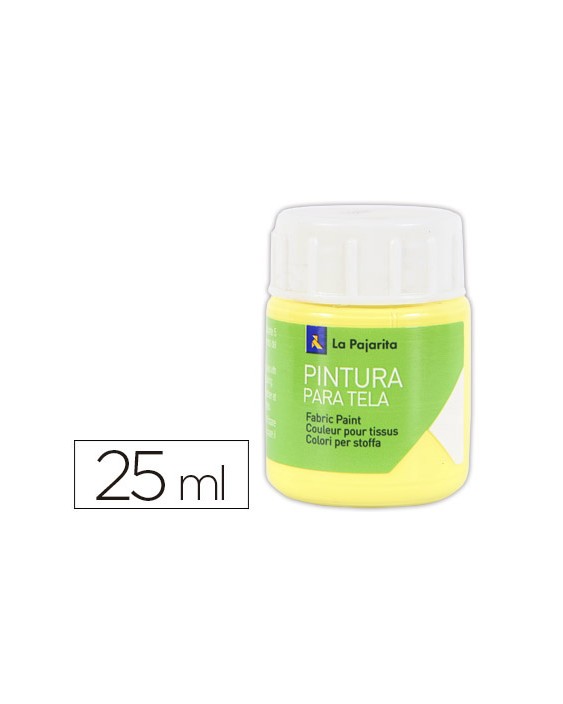 Pintura para tela la pajarita amarillo claro 25 ml