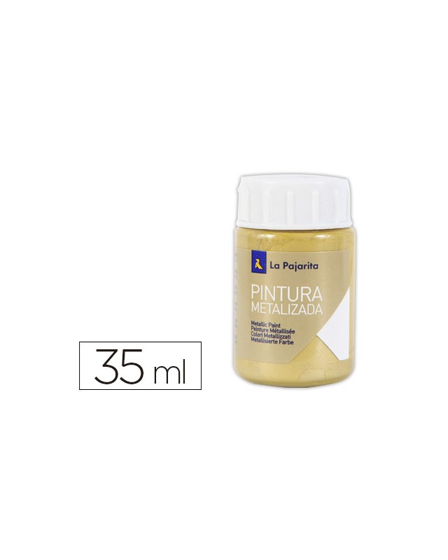 Pintura metalizada la pajarita oro rico 35 ml