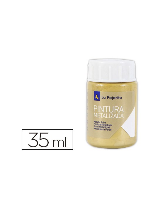 Pintura metalizada la pajarita oro rico 35 ml