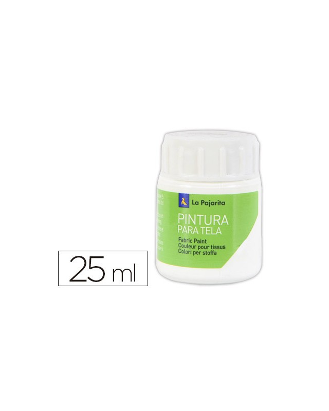 Pintura para tela la pajarita blanco 25 ml