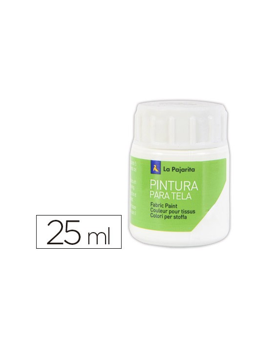Pintura para tela la pajarita blanco 25 ml