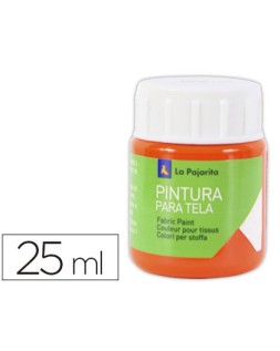 Pintura para tela la pajarita anaranjado 25 ml