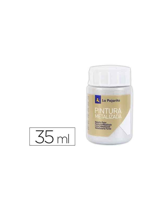 Pintura metalizada la pajarita plata 35 ml