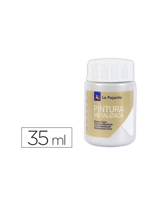 Pintura metalizada la pajarita plata 35 ml