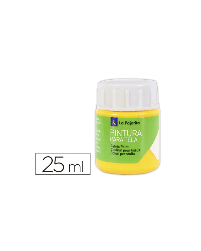 Pintura para tela la pajarita amarillo real 25 ml