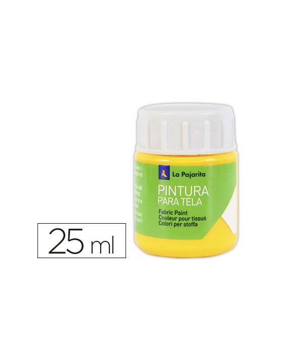 Pintura para tela la pajarita amarillo real 25 ml