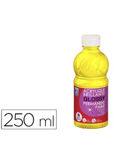 Pintura acrilica l&b brillo amarillo primario bote de 250 ml