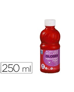 Pintura acrilica l&b brillo rojo primario bote de 250 ml