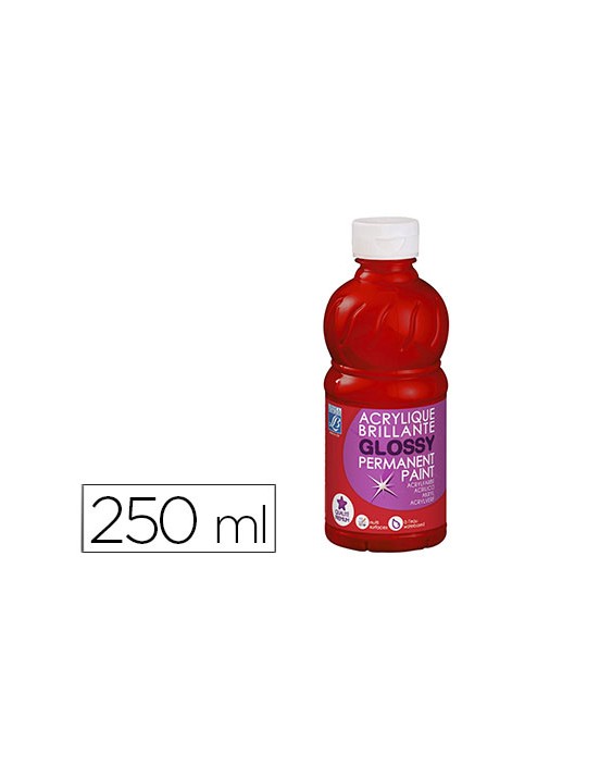 Pintura acrilica l&b brillo rojo primario bote de 250 ml