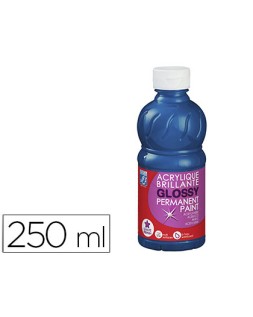 Pintura acrilica l&b brillo azul primario bote de 250 ml