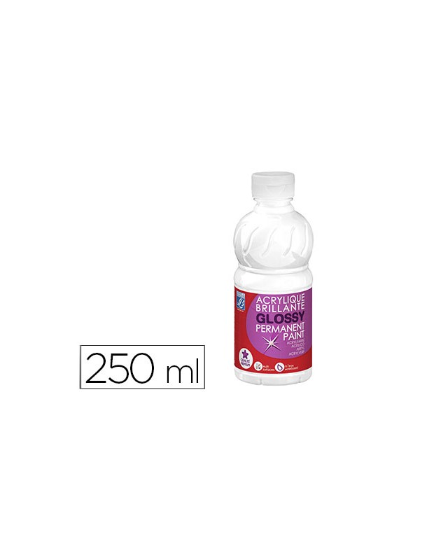Pintura acrilica l&b brillo blanco bote de 250 ml