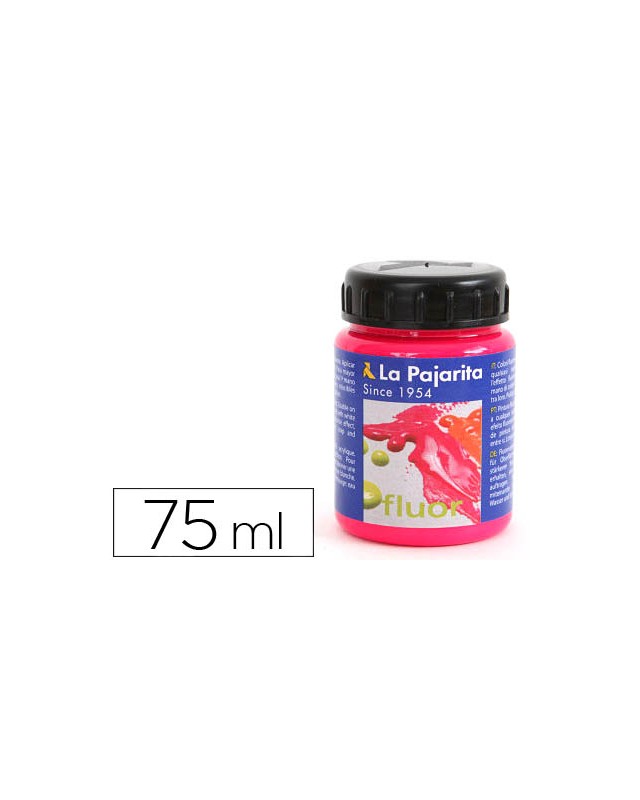 Pintura acrilica la pajarita f-04 magenta fluorescente 75ml