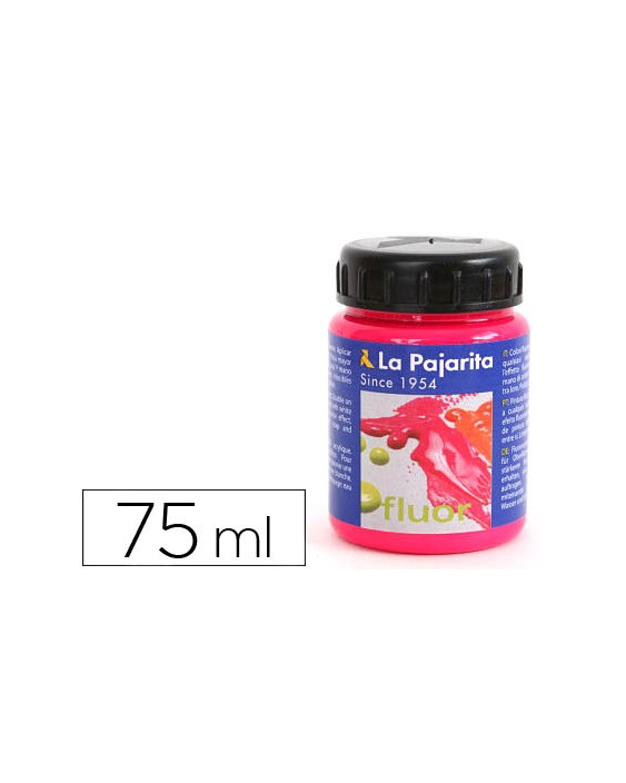 Pintura acrilica la pajarita f-04 magenta fluorescente 75ml