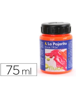 Pintura acrilica la pajarita f-02 naranja fluorescente 75ml