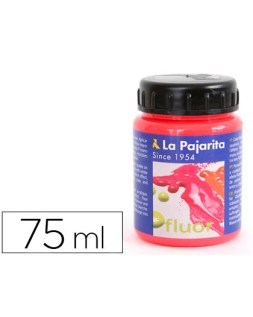 Pintura acrilica la pajarita f-03 rojo amapola fluorescente 75ml