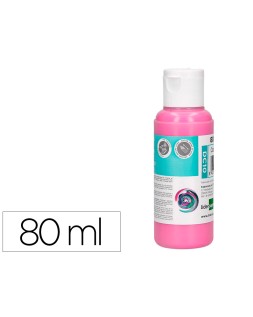 Pintura acrilica liderpapel bote de 80 ml rosa