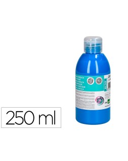 Pintura acrilica liderpapel bote de 250 ml cian