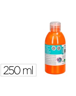 Pintura acrilica liderpapel bote de 250 ml naranja
