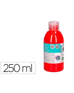 Pintura acrilica liderpapel bote de 250 ml rojo