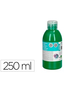 Pintura acrilica liderpapel bote de 250 ml verde oscuro
