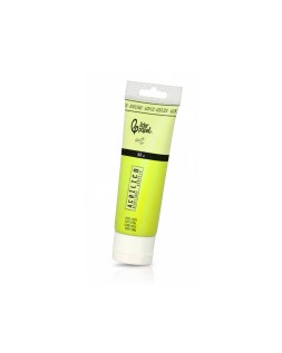 Pintura acrilica liderpapel tubo de plastico de 60 ml color verde limon