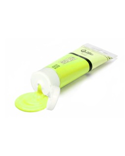 Pintura acrilica liderpapel tubo de plastico de 60 ml color verde limon