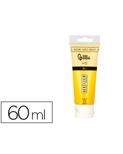 Pintura acrilica liderpapel tubo de plastico de 60 ml color amarillo