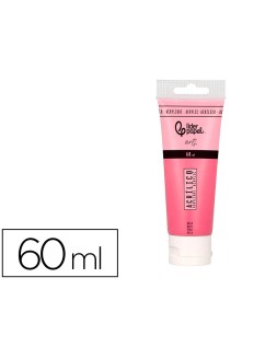 Pintura acrilica liderpapel tubo de plastico de 60 ml color rosa
