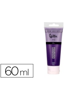 Pintura acrilica liderpapel tubo de plastico de 60 ml color purpura