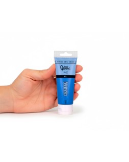 Pintura acrilica liderpapel tubo de plastico de 60 ml color azul
