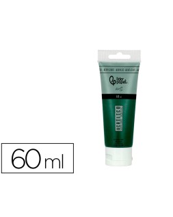 Pintura acrilica liderpapel tubo de plastico de 60 ml color verde oliva
