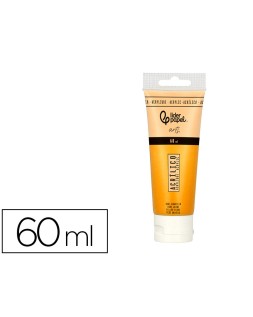 Pintura acrilica liderpapel tubo de plastico de 60 ml color ocre amarillo