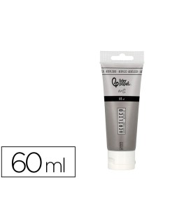 Pintura acrilica liderpapel tubo de plastico de 60 ml color gris