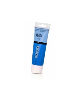 Pintura acrilica liderpapel tubo de plastico de 120 ml color azul