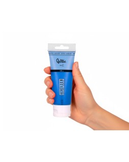 Pintura acrilica liderpapel tubo de plastico de 120 ml color azul