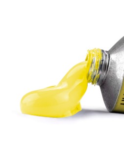 Tempera gouache liderpapel tubo de aluminio de 60 ml color amarillo limon