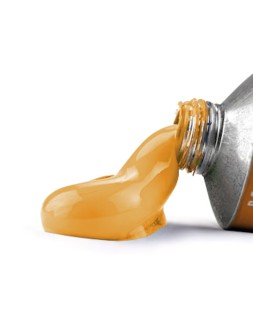 Tempera gouache liderpapel tubo de aluminio de 60 ml color amarillo naranja