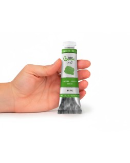 Tempera gouache liderpapel tubo de aluminio de 60 ml color verde permanente