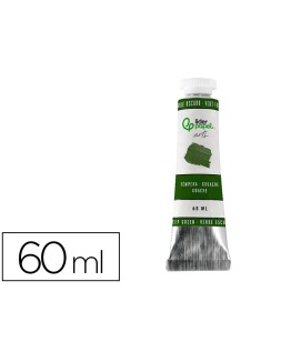 Tempera gouache liderpapel tubo de aluminio de 60 ml color verde oscuro