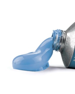 Tempera gouache liderpapel tubo de aluminio de 60 ml color azul cian