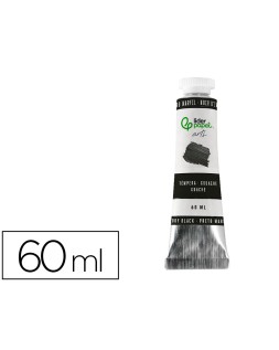 Tempera gouache liderpapel tubo de aluminio de 60 ml color negro marfil