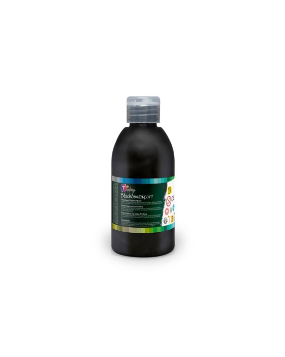 Pintura acrilica tcolors efecto pizarra negra base acrilica bote de 250 ml