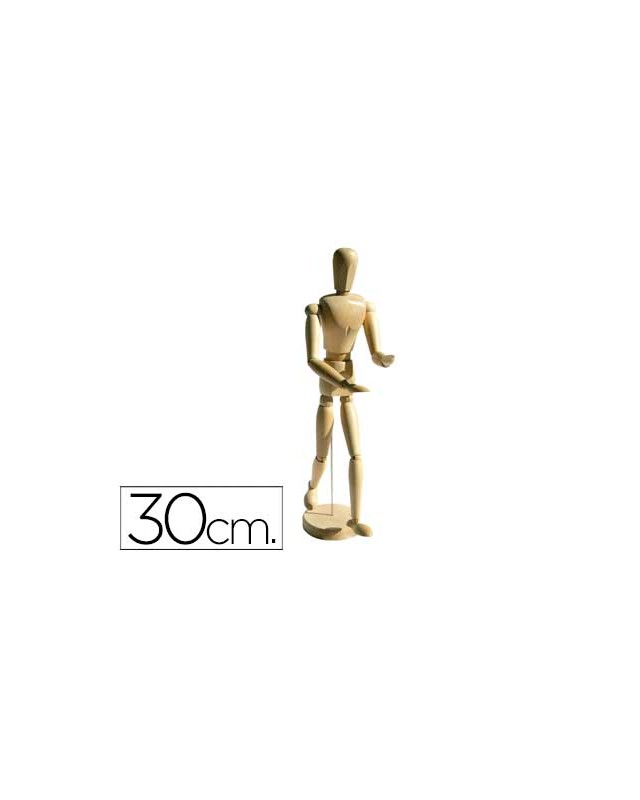 Maniqui de pintura artist madera masculino 30 cm